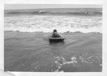 "The Atlantic Ocean. Myrtle Beach, June 13, 1953."